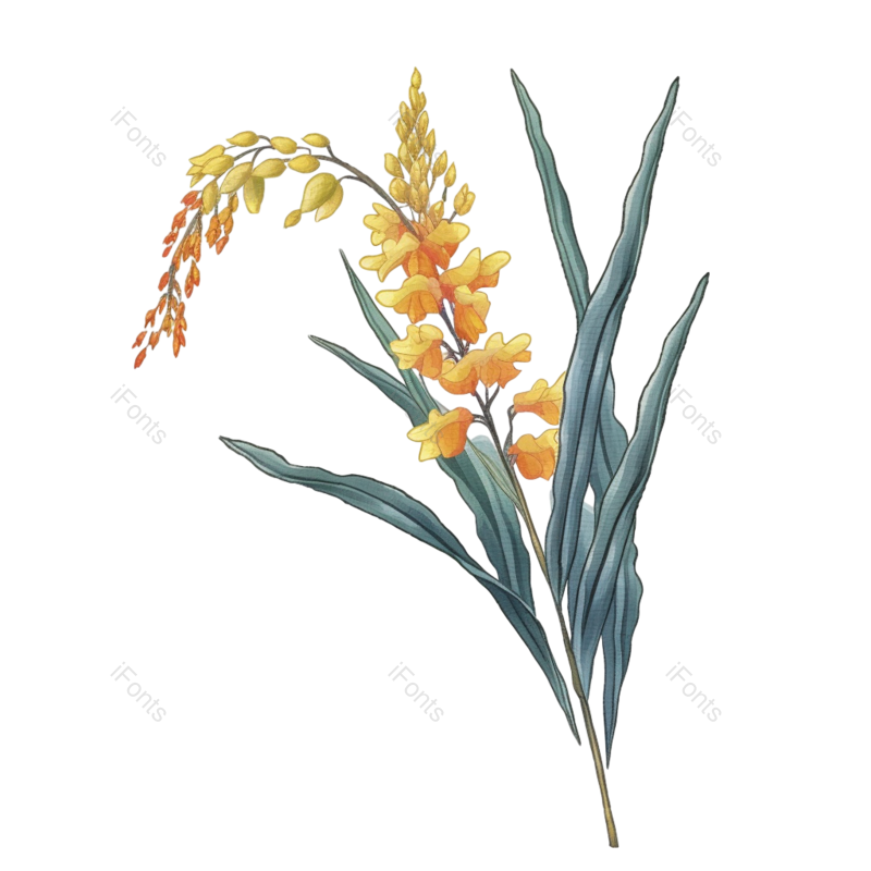 芒种图片,小满元素,麦子PNG,麦田免抠素材